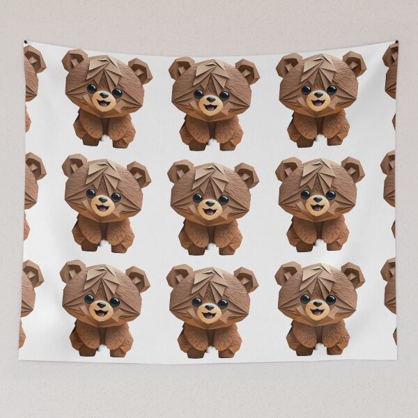 Item preview, Cute Fluffy Brown Bear designed and sold by CreateDreamz.