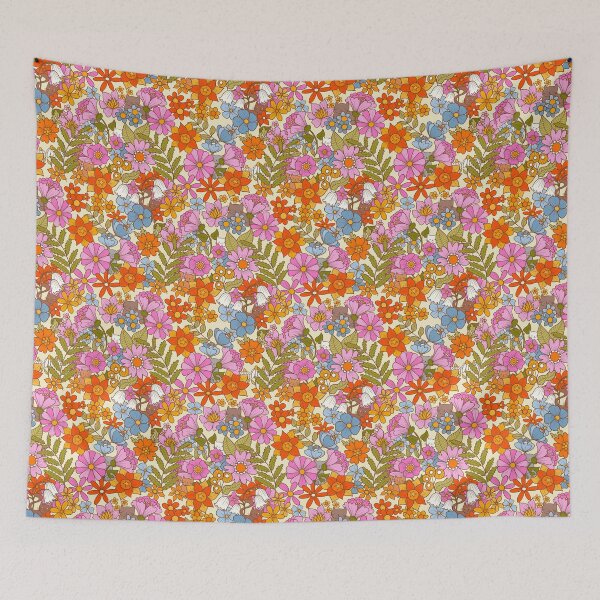 Item preview, Cute cats hiding in flowers retro style designed and sold by Kimmygowland.
