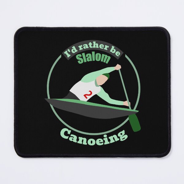 Item preview, I'd rather be slalom canoeing 5 - circular - with light elements!! designed and sold by SlalomSquad.