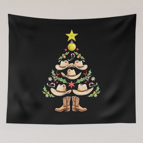 Item preview, Cowgirl Christmas Tree Cowboy Country Line Dancing Western designed and sold by clothesy7.