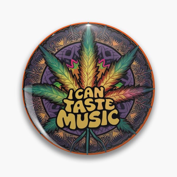Item preview, I Can Taste Music - Marijuana Leaf- Colorful Orange designed and sold by JLEmporium.