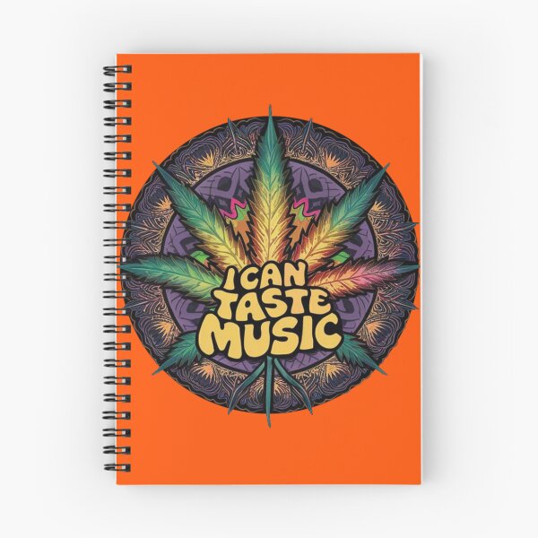 Item preview, I Can Taste Music - Marijuana Leaf- Colorful Orange designed and sold by JLEmporium.