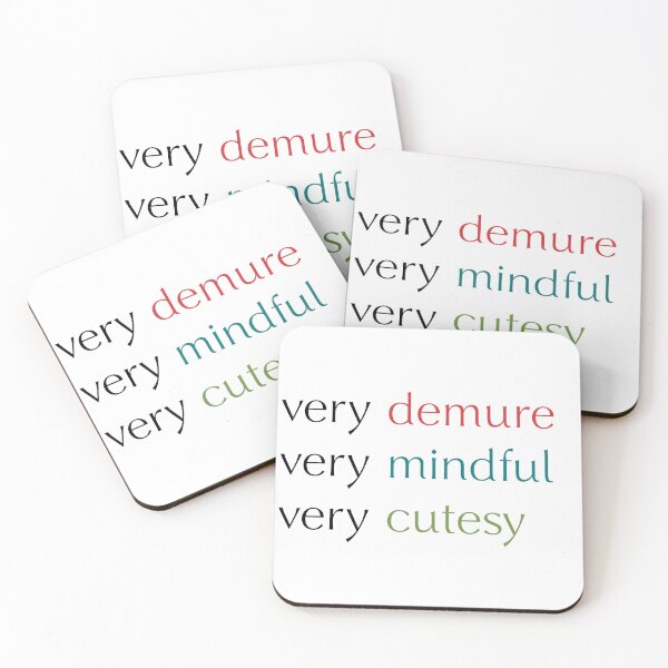 Item preview, Demure, mindful and cutesy designed and sold by silverr_racer.