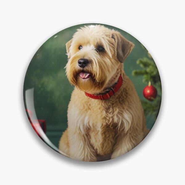 Item preview, Soft Coated Wheaten Terrier Dog Christmas designed and sold by ChaosReigns91.