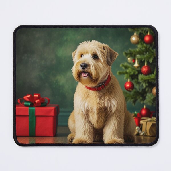 Item preview, Soft Coated Wheaten Terrier Dog Christmas designed and sold by ChaosReigns91.