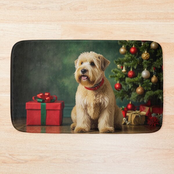 Item preview, Soft Coated Wheaten Terrier Dog Christmas designed and sold by ChaosReigns91.