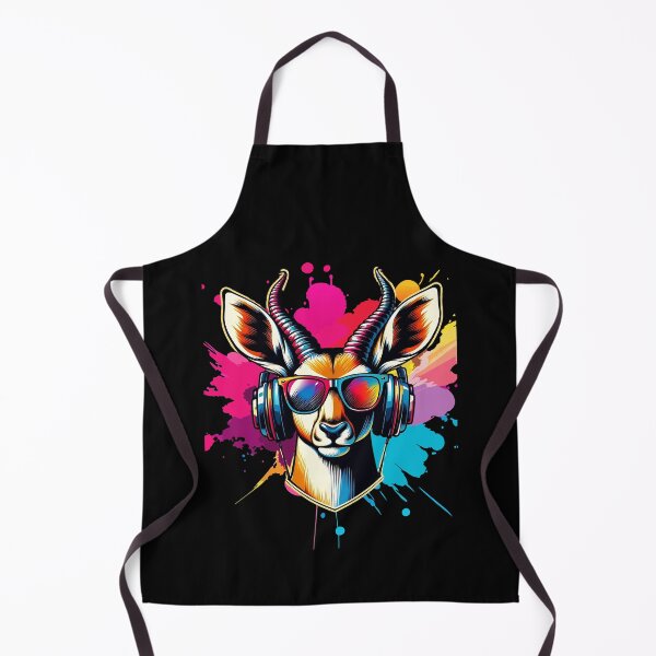 Item preview, Cool And Stylish DJ Antelope Wearing Sunglasses With Colorful Splash designed and sold by Smix Pixels.