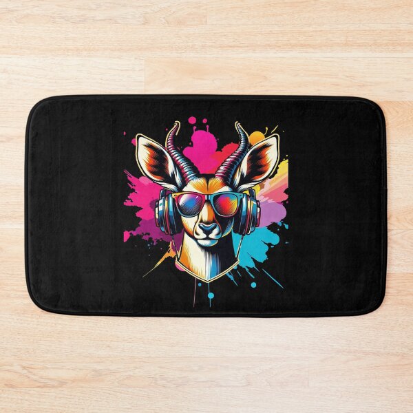 Item preview, Cool And Stylish DJ Antelope Wearing Sunglasses With Colorful Splash   designed and sold by Smix Pixels.