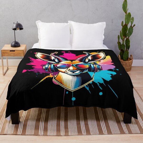 Item preview, Cool And Stylish DJ Antelope Wearing Sunglasses With Colorful Splash   designed and sold by Smix Pixels.