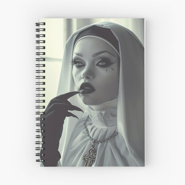 Item preview, Scary Nun designed and sold by CursedbyLilith.