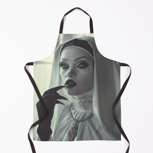 Item preview, Scary Nun designed and sold by CursedbyLilith.