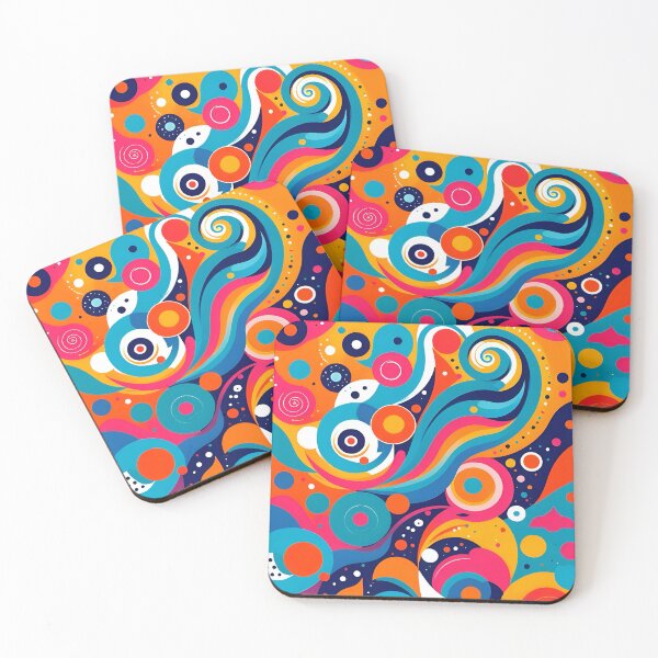 Item preview, Copy of Swirly style vibrant pattern  designed and sold by Studio Quirk.