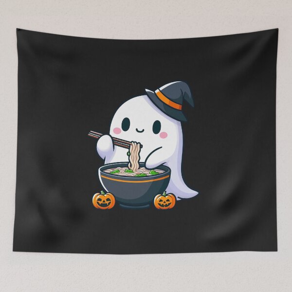 Item preview, Kawaii Ghost Eating Ramon designed and sold by Diane Gotti.