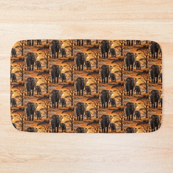 Item preview, Mighty Elephant in African Savannah designed and sold by koreatvtea.