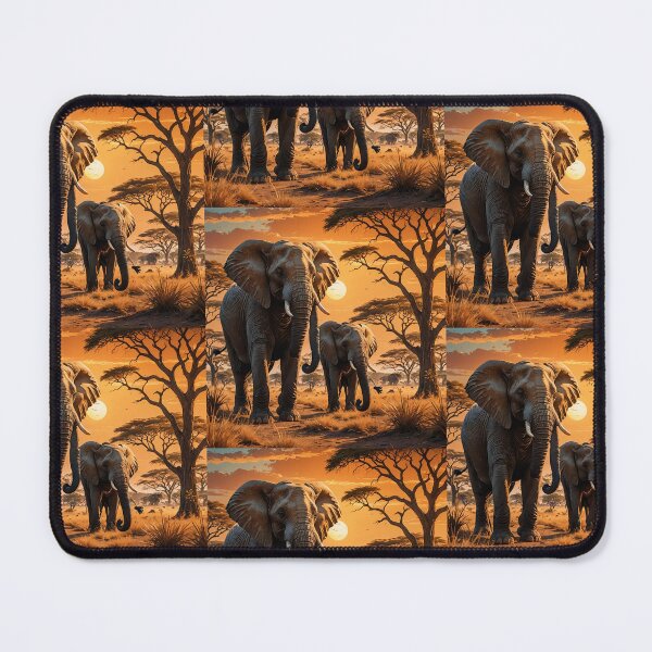 Item preview, Mighty Elephant in African Savannah designed and sold by koreatvtea.