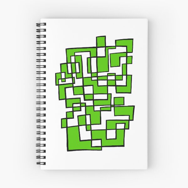 Item preview, Squid Grid No. 2 with lime green infill designed and sold by ABellyIrked.