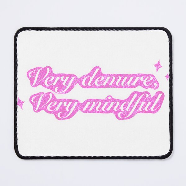 Item preview, Very demure very mindful (glitter pink) designed and sold by SnugbugStudios.