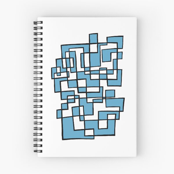 Item preview, Squid Grid No. 2 with sky blue infill designed and sold by ABellyIrked.