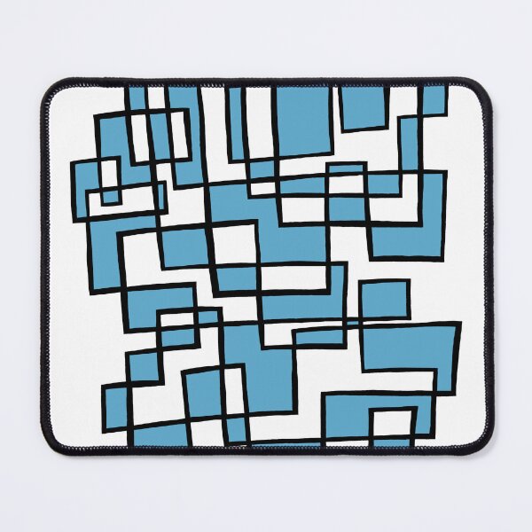 Item preview, Squid Grid No. 2 with sky blue infill designed and sold by ABellyIrked.