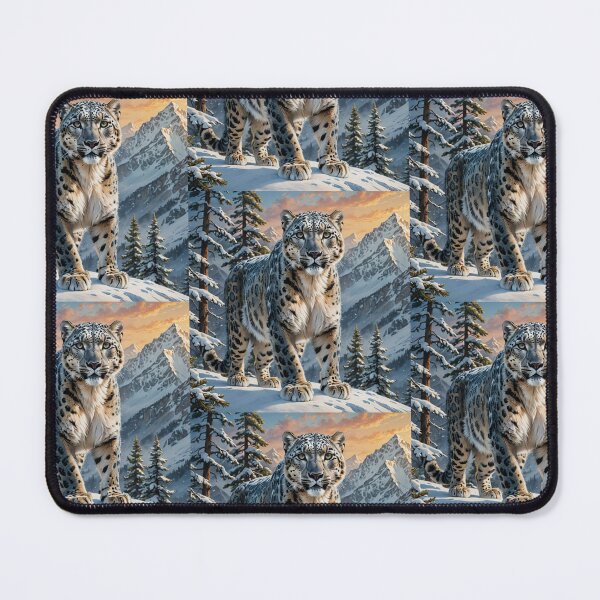 Item preview, Snow Leopard Camouflaged in Himalayan Snow designed and sold by koreatvtea.