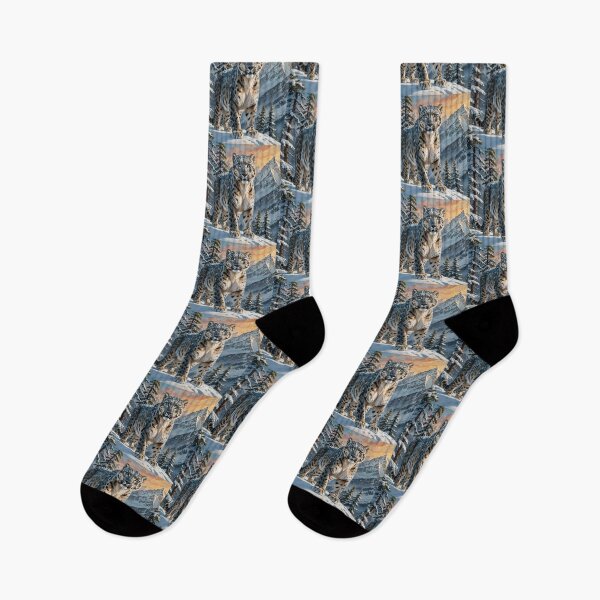 Item preview, Snow Leopard Camouflaged in Himalayan Snow designed and sold by koreatvtea.