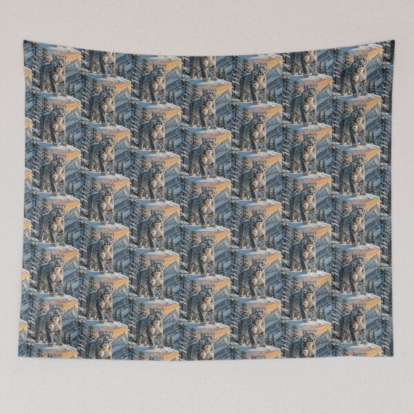 Item preview, Snow Leopard Camouflaged in Himalayan Snow designed and sold by koreatvtea.