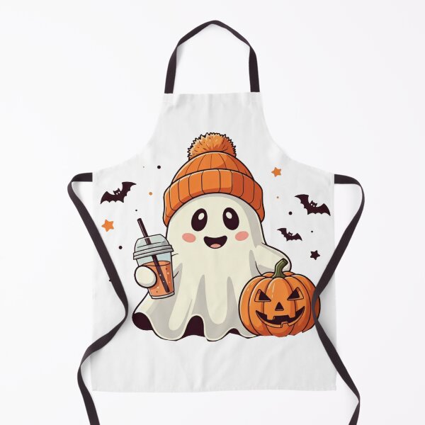 Item preview, Ghost with Iced Coffee Embroidery designed and sold by raedattia.