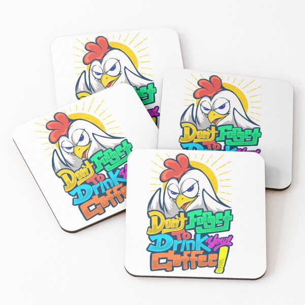 Item preview, Rooster Telling "Don't Forget To Drink Your Coffee!" designed and sold by Edchua16.