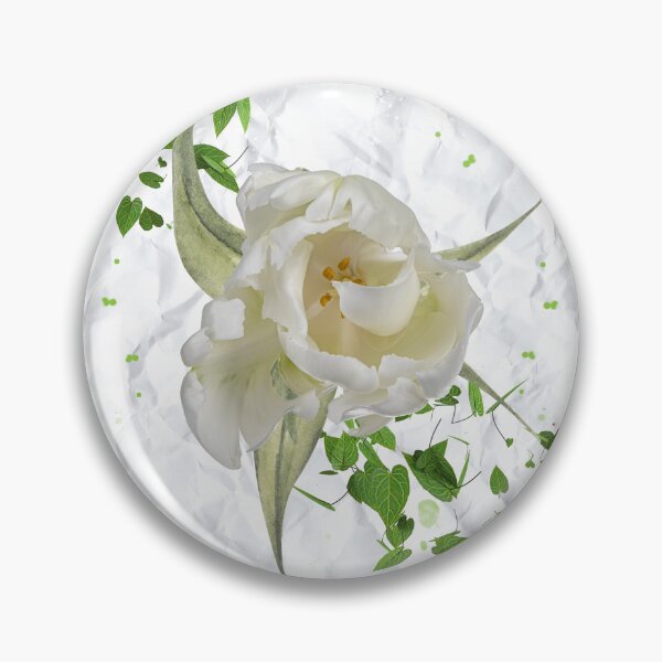 Item preview, White Ruffled Tulip  designed and sold by WhiteSoftPetals.