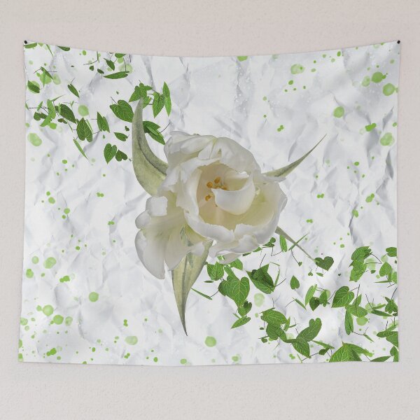 Item preview, White Ruffled Tulip  designed and sold by WhiteSoftPetals.