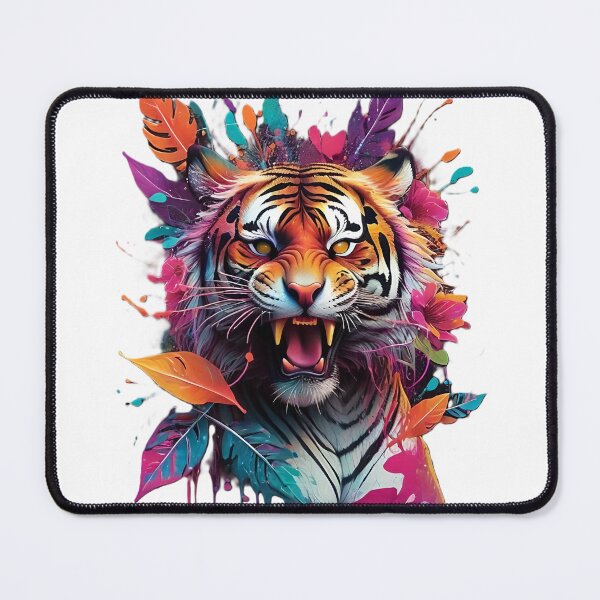Item preview, Fierce Tiger in Vibrant Colors designed and sold by PatchAndGo.