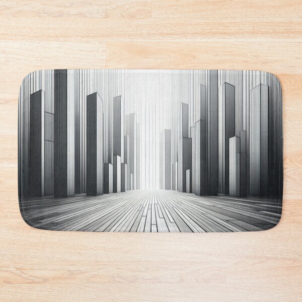 Item preview, Abstract Fantasy Boarding Leading to Skyscrapers Like Logs designed and sold by Gaborai.