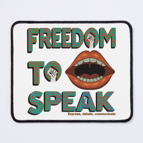 Item preview, Express, Debate, Communicate - Freedom to Offend-Green overlay  designed and sold by KateVanFloofno1.
