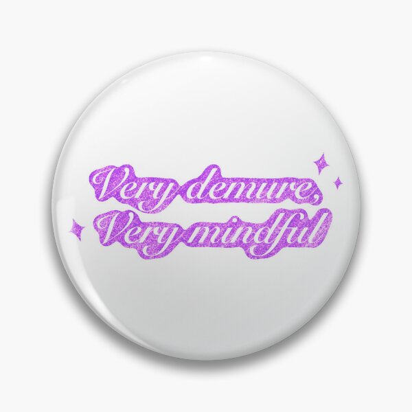 Item preview, Very demure very mindful (glitter purple) designed and sold by SnugbugStudios.