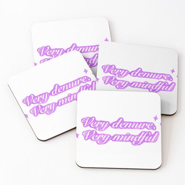 Item preview, Very demure very mindful (glitter purple) designed and sold by SnugbugStudios.