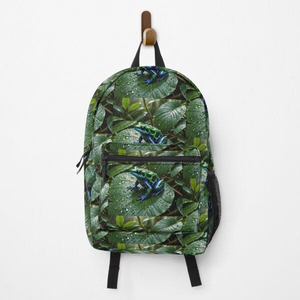 Item preview, Vibrant Poison Dart Frog on Rainforest Leaf designed and sold by koreatvtea.