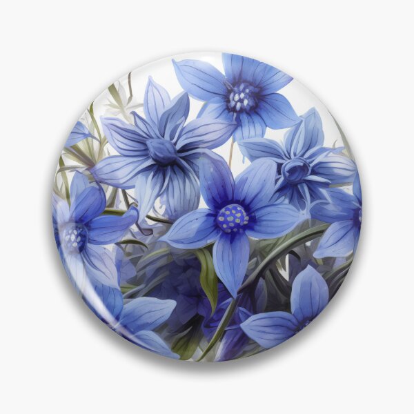 Item preview, Borage Star Flowers Illustration designed and sold by Roxane Bay.