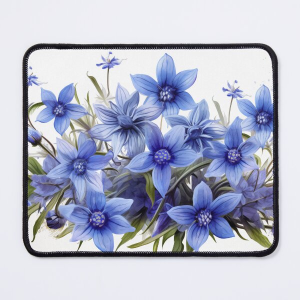 Item preview, Borage Star Flowers Illustration designed and sold by Roxane Bay.