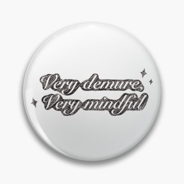 Item preview, Very demure very mindful (glitter black) designed and sold by SnugbugStudios.