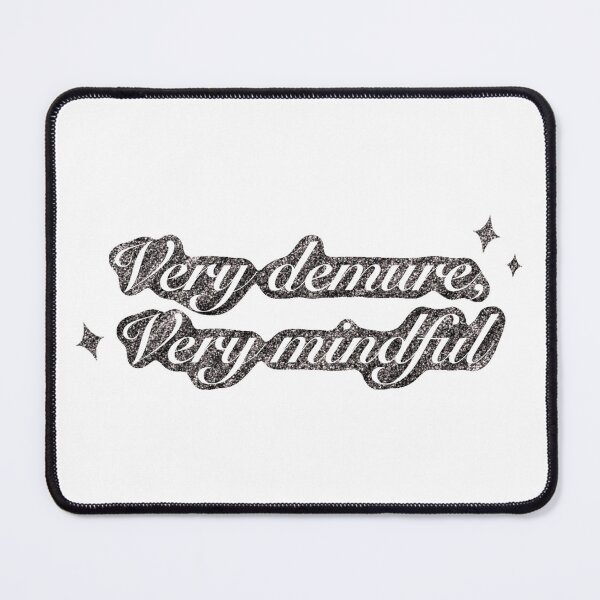 Item preview, Very demure very mindful (glitter black) designed and sold by SnugbugStudios.