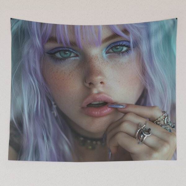 Item preview, lavender girl designed and sold by CursedbyLilith.