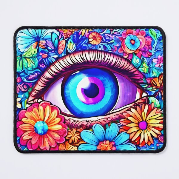 Item preview, Hypnotic Floral Eye designed and sold by Health And Fitness Posts e-Store.