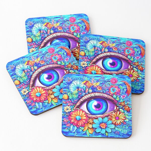Item preview, Hypnotic Floral Eye designed and sold by Health And Fitness Posts e-Store.
