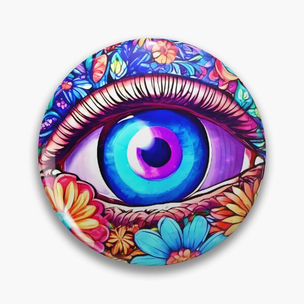 Item preview, Hypnotic Floral Eye designed and sold by Health And Fitness Posts e-Store.