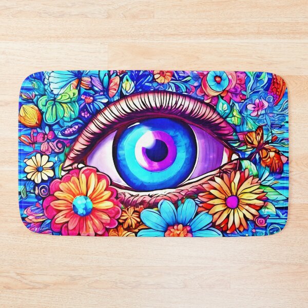 Item preview, Hypnotic Floral Eye designed and sold by Health And Fitness Posts e-Store.
