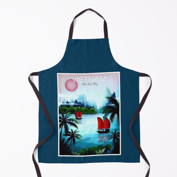Item preview, HALONG BAY: Vintage Vietnam Picturesque Travel and Tourism Advertising Print designed and sold by posterbobs.