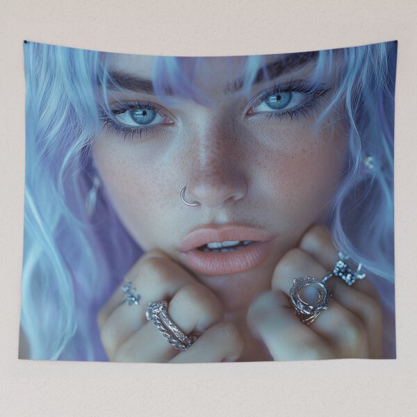 Item preview, lavender girl designed and sold by CursedbyLilith.