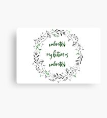 My Future Is Unlimited Canvas Print