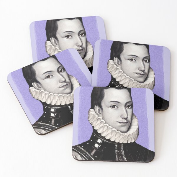 Item preview, English Poet Philip Sidney - Purple - illustration  designed and sold by Litstoy.