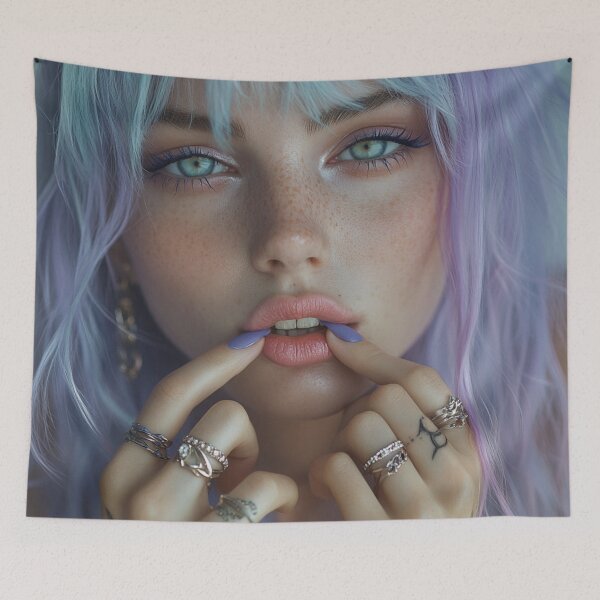 Item preview, lavender girl designed and sold by CursedbyLilith.